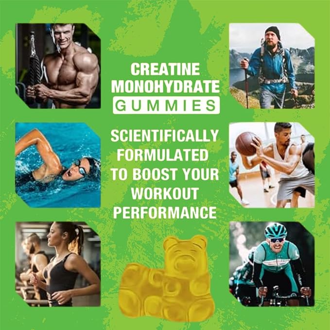 2 Pack Creatine Monohydrate for Men & Women - Muscle Growth, Recovery, Strength & Energy - Vegan, Gluten-Free, Sugar-Free Creatine Monohydrate - 120 Count