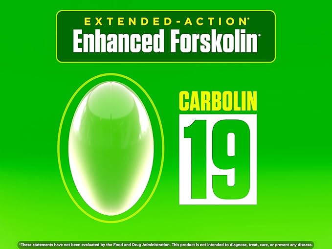 Biotest Carbolin 19 - Advanced Forskolin Carbonate for Fat Loss & Metabolic Performance - 60 Softgels (30-Day Supply)