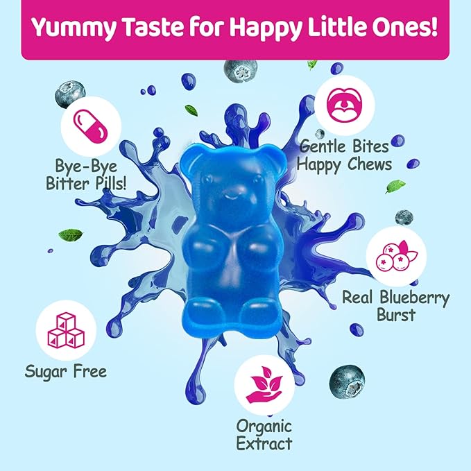 Kids Methylated Multivitamin - Chewable Multivitamin for Kids & Teens 4+, With L Methylfolate, Vegan Omega-3, Zinc, Probiotics & Elderberry, Immune Support, Brain Health, MTHFR Supplement, Sugar-Free