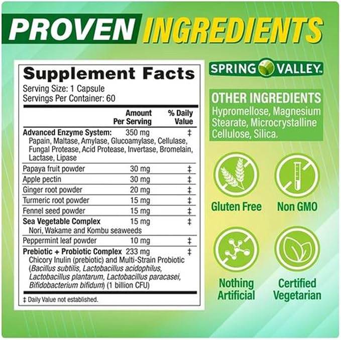 Advanced Digestive Enzymes, 60 Count