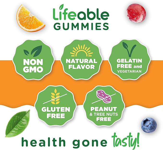Lifeable Melatonin 20mg Gummies | Great Tasting Sleep Supplement for Adults | May Help Falling and Staying Asleep | Vegetarian Sleep Gummies for Adults, Men, Women | 60 Melatonin Gummies 20mg