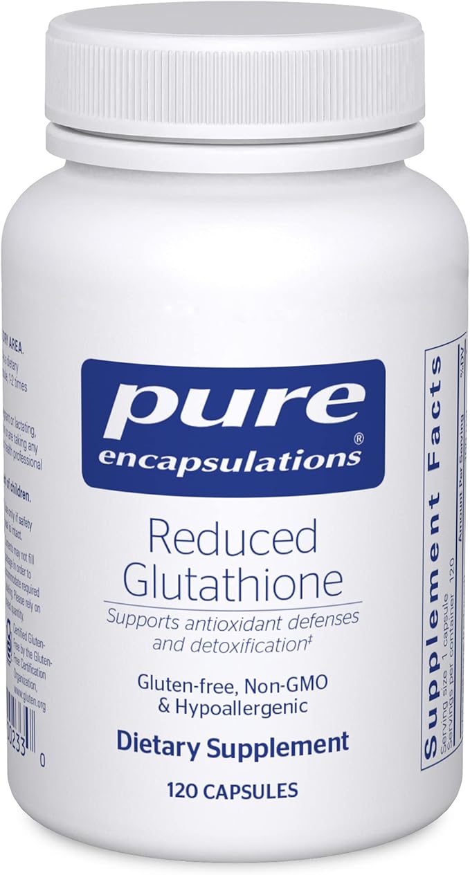 Pure Encapsulations Reduced Glutathione | Hypoallergenic Antioxidant Supplement to Support Liver and Cell Health* | 120 Capsules