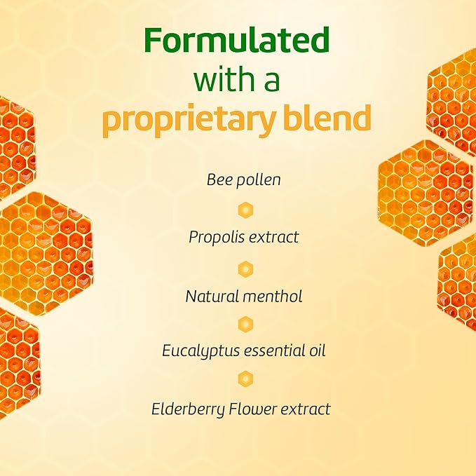 Honey Syrup with Natural Herbal Extracts and Propolis - 11.4 Fl OZ