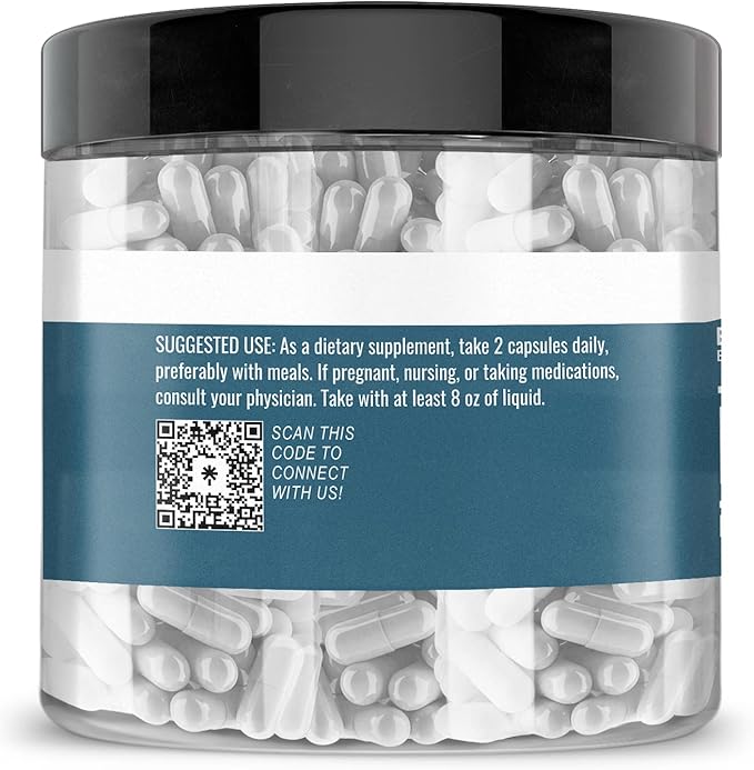 Earthborn Elements L-Arginine Pure & Undiluted, No Additives (200 Capsules)