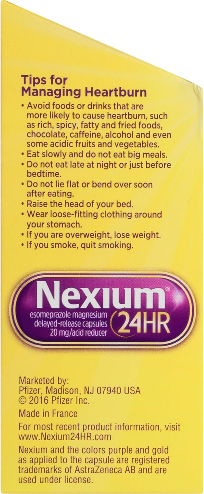 Nexium 24HR Acid Reducer Heartburn Relief Capsules for All-Day and All-Night Protection from Frequent Heartburn, Heartburn Medicine with Esomeprazole Magnesium - 42 Count