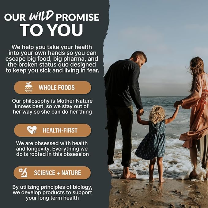 Wild Foods Premium Mushroom Supplement Complex | 10:1 Mushroom Extract 13 Organic Mushrooms: Lions Mane, Turkey Tail, Reishi & More Adaptogenic Mushrooms for Energy, Brain & Immune Health(60 Capsules)