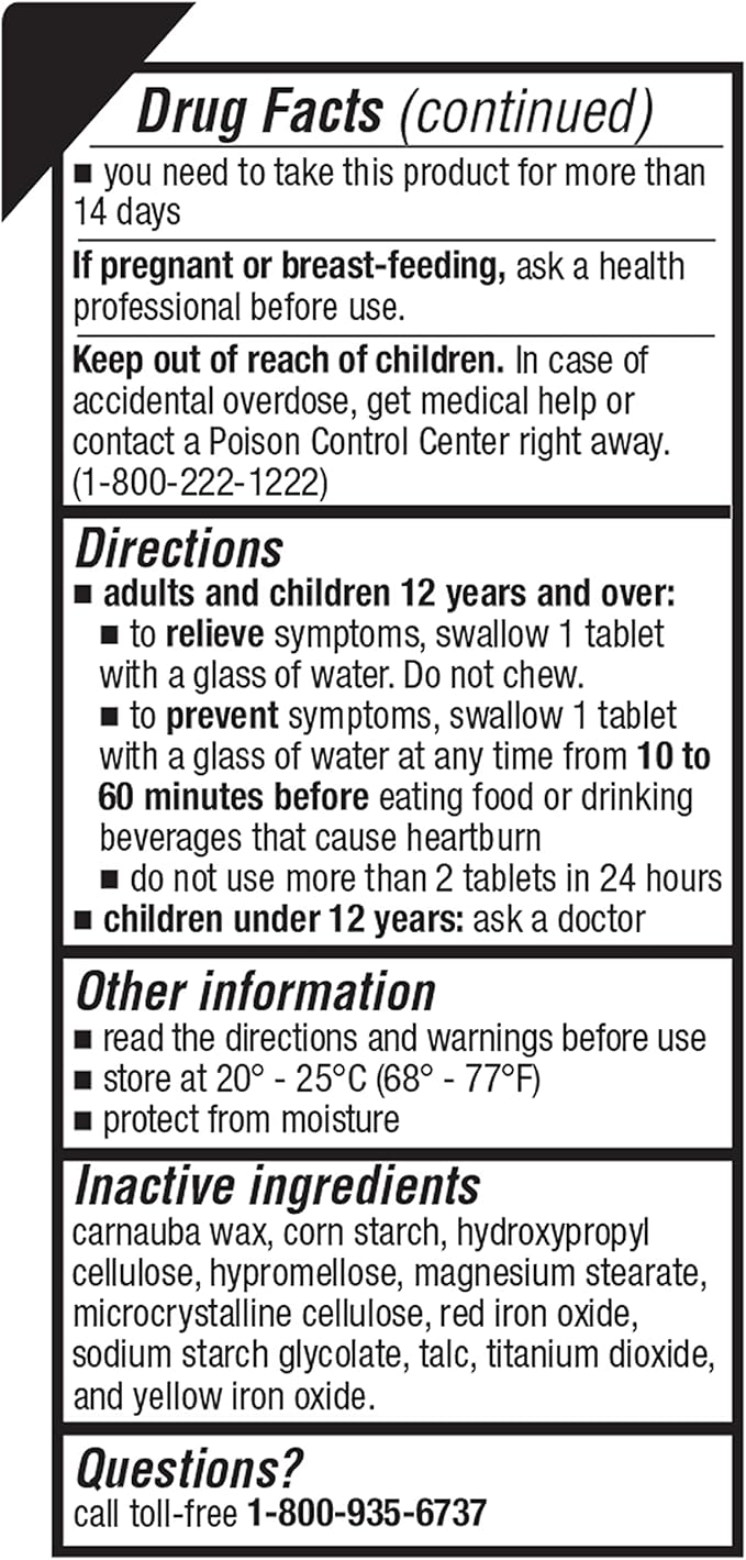 WELMATE Famotidine 20 mg |100 Count Tablets | Acid Reducer