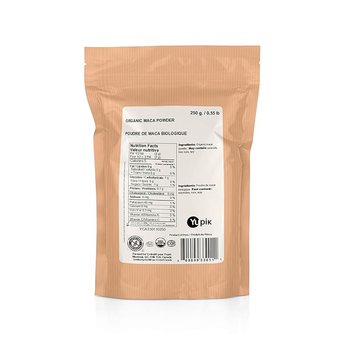 Yupik Organic Superfood, Maca Powder, 8.8 Oz, Non-GMO, Vegan, Gluten-Free