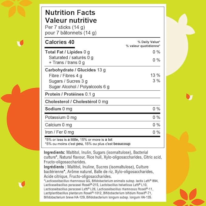 Herbaland YumBiotic Powder Stick - Vegan, 2 billion CFU of probiotics & 520mg of prebiotics per Stick, Strawberry Shake, Lemon Clementine (1 x Lemon Clementine Yumbiotic Box, Lemon Clementine)