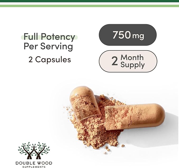 Resveratrol Supplement 500mg Per Serving, 120 Capsules (Resveratrol Polygonum Root Extract Providing 50% Trans Resveratrol) Healthy Aging Support by Double Wood