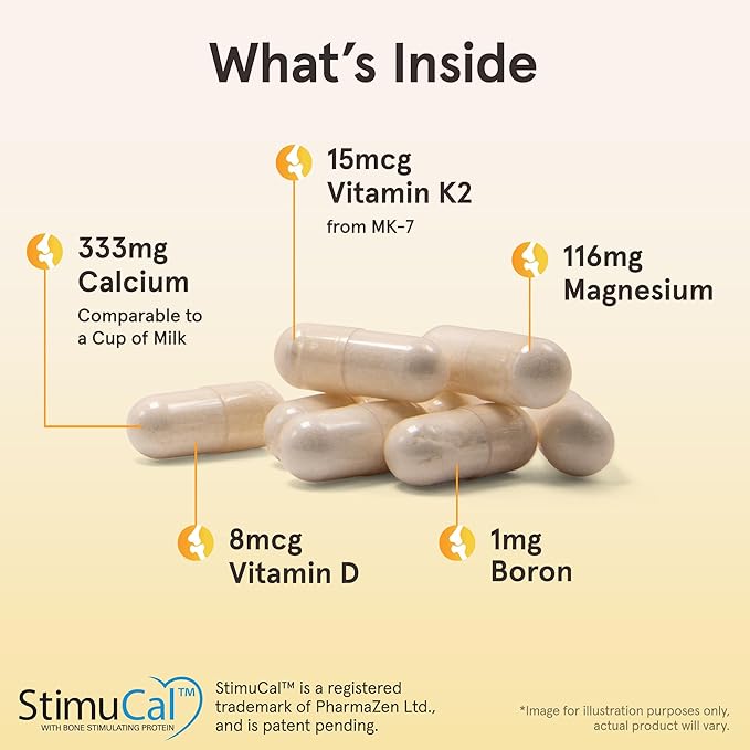 Jarrow Formulas BoneUp Three Per Day for Bone Density and Skeletal Nutrition, Includes Vitamin D3, K2 (as MK-7) and Calcium, 90 Capsules, 30 Day Supply