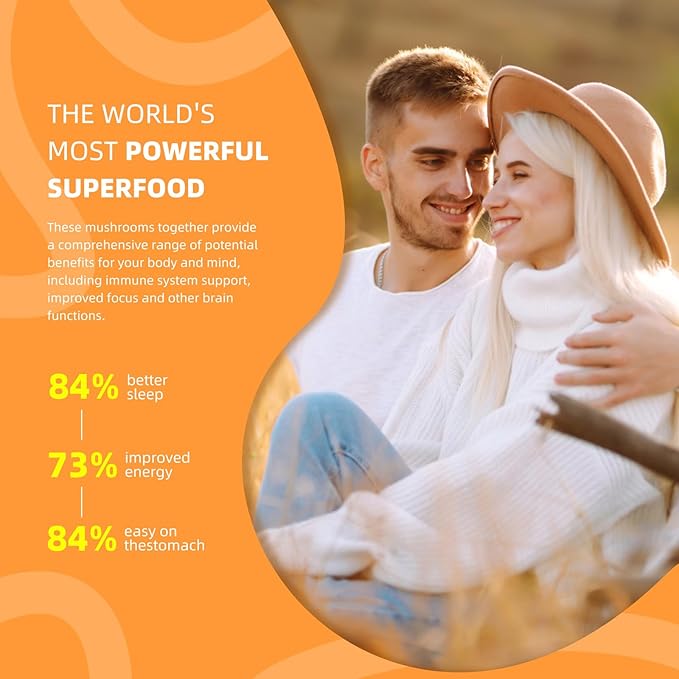 Mushroom Complex Supplement 2600mg, 120 Capsules - 10 Mushrooms Blend - Reishi, lions mane supplement capsules,Lions Mane, Cordyceps, Chaga, Turkey Tail, Maitake, Shiitake, Oyster Nootropic Complex