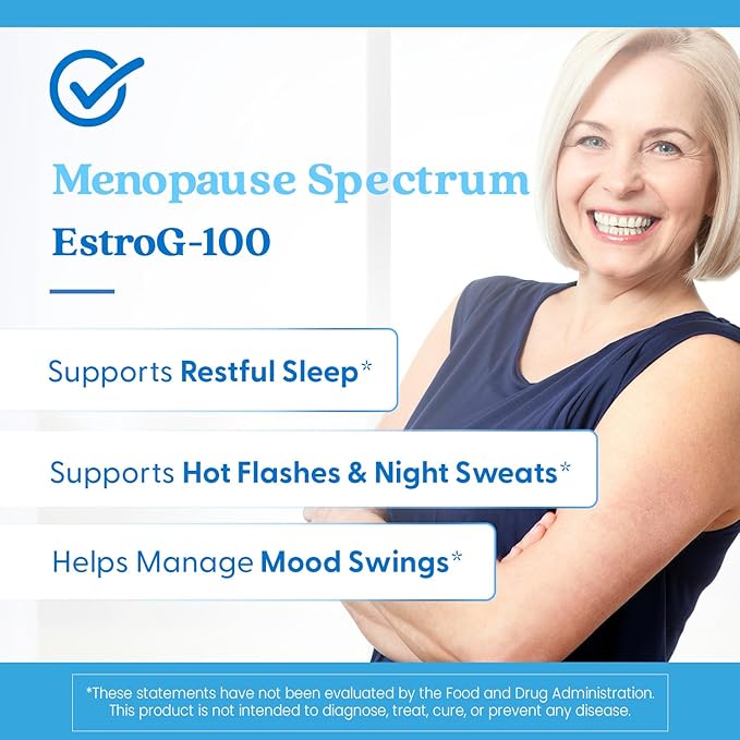 Doctor's Best Menopause Spectrum with EstroG-100, Non-GMO, Vegan, Gluten Free, Soy Free, Veggie Caps, 30 Count