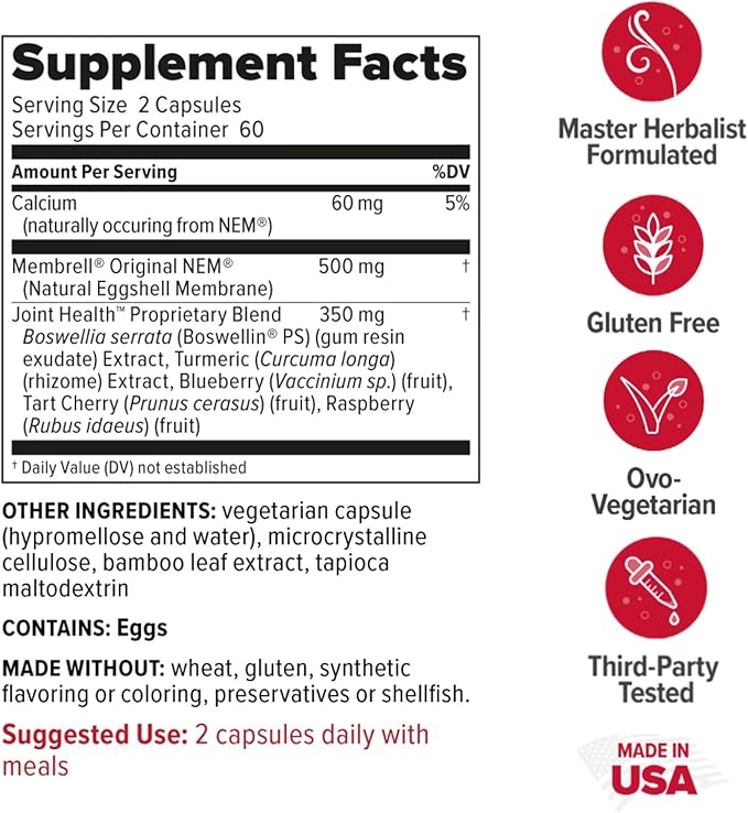 Redd Remedies, Joint Health Advanced, Helps Strengthen Connective Tissue and Cartilage, Fast-Acting Comfort with Boswellia Serrata and Turmeric, 120 Vegetarian Capsules
