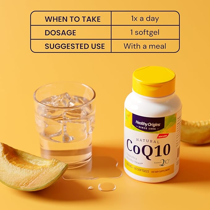 Healthy Origins CoQ10 (Kaneka Q10), 300 mg - Heart Health & Energy Supplement - Gluten-Free & Non-GMO Supplements - 150 Softgels