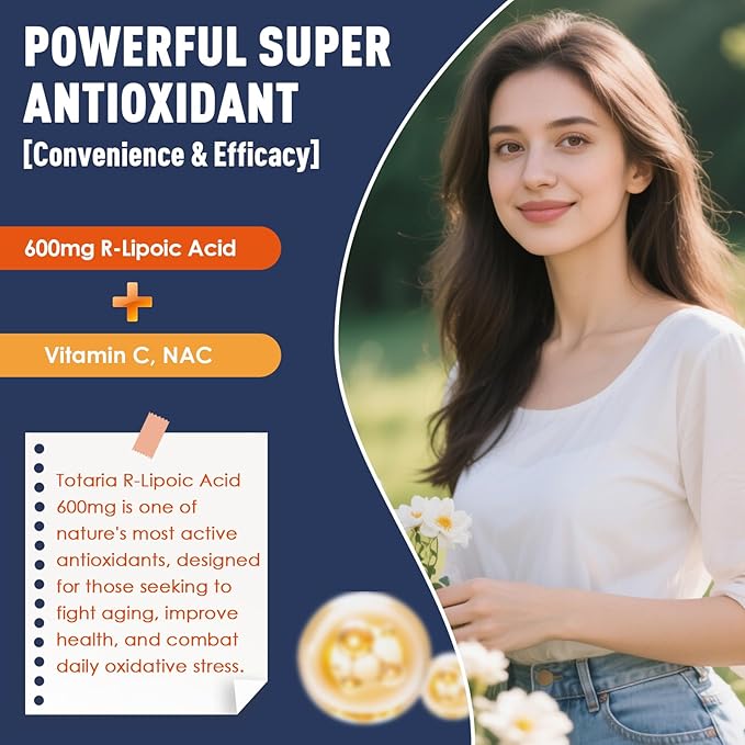 (2 Packs) R Alpha Lipoic Acid 600mg - ALA Supplement Capsules for Neuropathy Support Supplement Antioxidant, Nerve Health, Liver Detox, Metabolism and Cell Energy, Anti-Aging, Non-GMO, Gluten Free