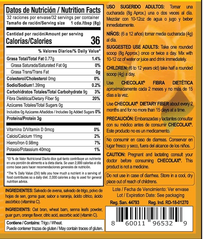 Our Dietary Fiber Alleviates Constipation Naturally, Supports Regularity, Bloating Relief & Gut Health, Sugar Free, Non-GMO, Plant-Based - Essential Fiber Boost, Orange (10.5 oz)