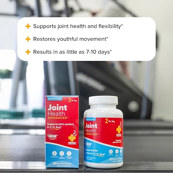 Redd Remedies, Joint Health Advanced, Helps Strengthen Connective Tissue and Cartilage, Fast-Acting Comfort with Boswellia Serrata and Turmeric, 120 Vegetarian Capsules