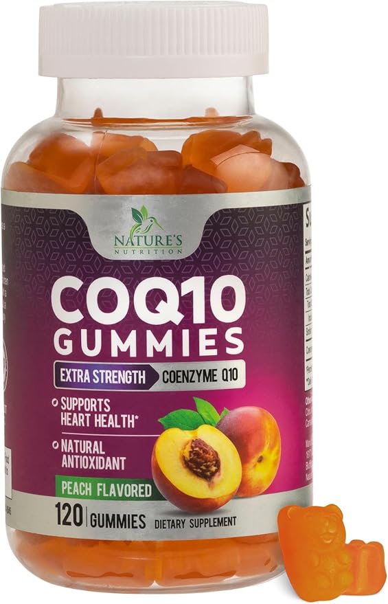 CoQ10 100mg Gummies - Coenzyme Q10 Supplement, CoQ10 Gummies Antioxidant for Heart Health Support & Energy Production, High Absorption Coenzyme Q10 Gummy Supplements - 120 Count Coenzyme Q10 Vitamins