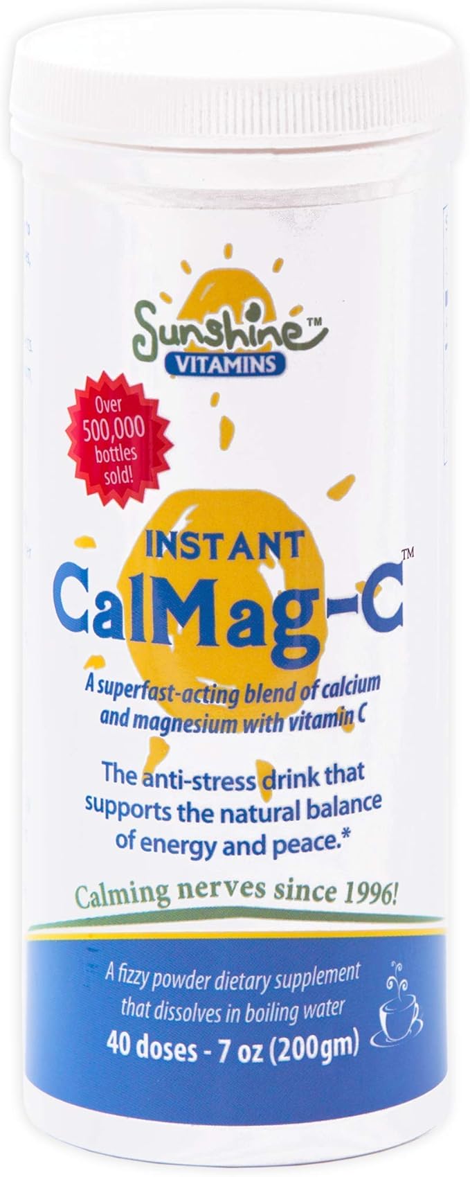 Instant Cal Mag C – Fast-Acting, Absorbable Calcium, Magnesium and Vitamin C – Replenishes Calcium & Magnesium, Enhances Body Function & Helps Prevent Depletions – Improved Sleep