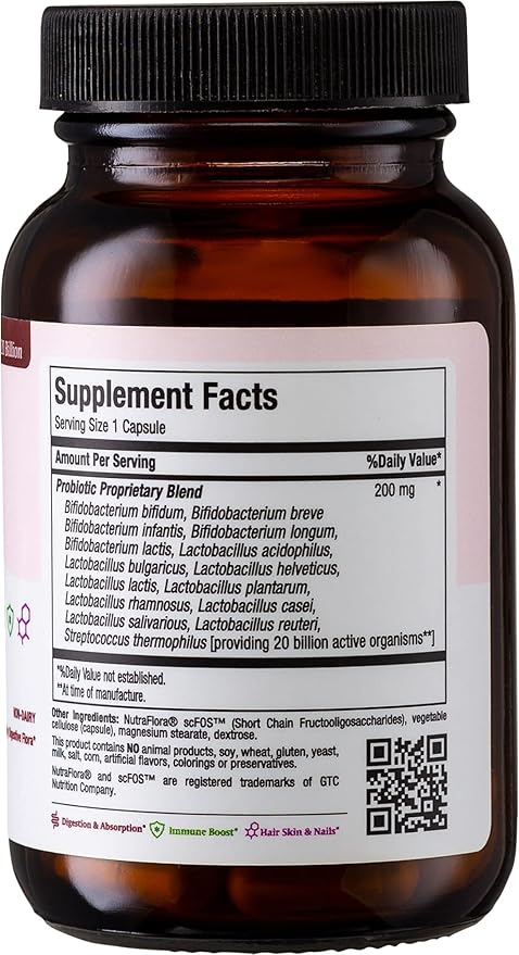 Maxi Health Probiotics for Digestive Health and Gut – 15 Strains, 20 Billion CFU Active Organisms - Probiotics for Men and Women – Daily Probiotic for Digestive Support, 30 Capsules