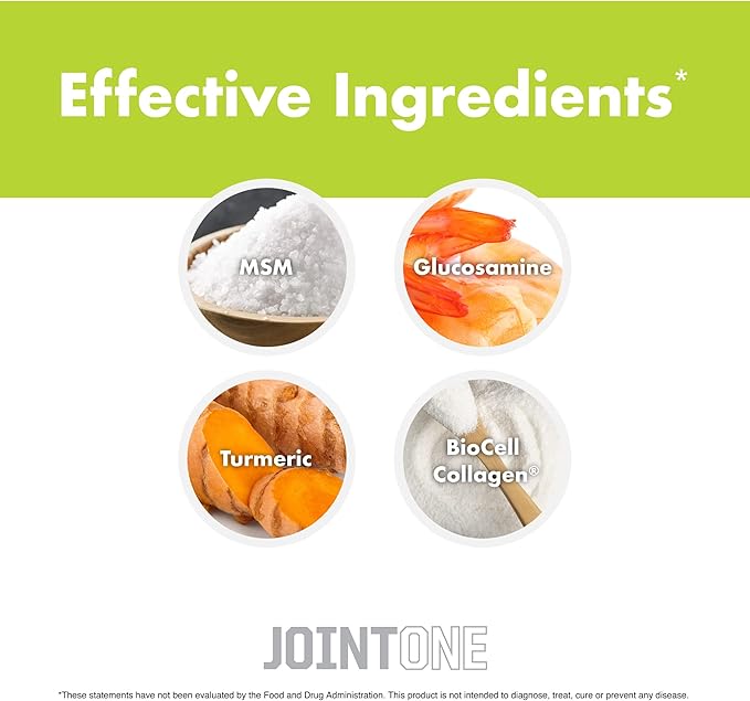 JointOne Joint Support by NutraOne - Joint Supplement for Women and Men to Help Maintain Joint Health with Collagen, Glucosamine, and Turmeric* (90 Capsules)