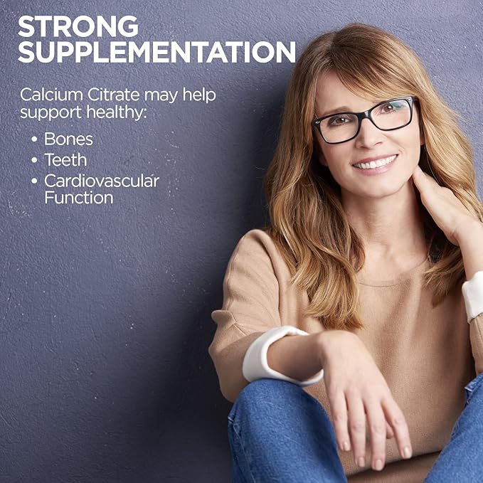 KAL Calcium Citrate 1000mg, Calcium Supplements for Women and Men, Bone Health, Teeth, Nervous, Muscular & Cardiovascular System Support, Gluten Free and Lab Verified, 60 Servings, 180 Tablets
