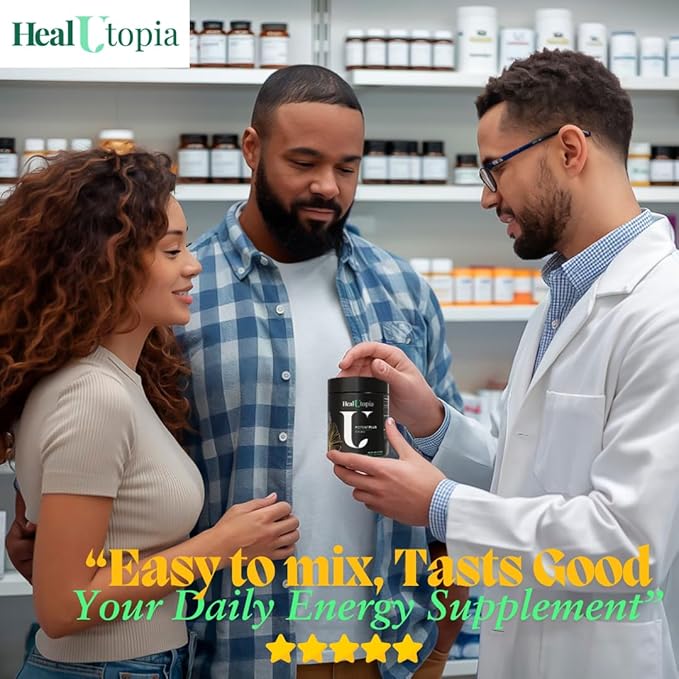 Maximum Men's Stamina, Endurance & Energy Booster with Organic Goji Berry, Cistanche Extract, Horny Goat Weed, Zinc, and L-Arginine | Non-GMO, Plant-Based, Made in USA | 30 Servings