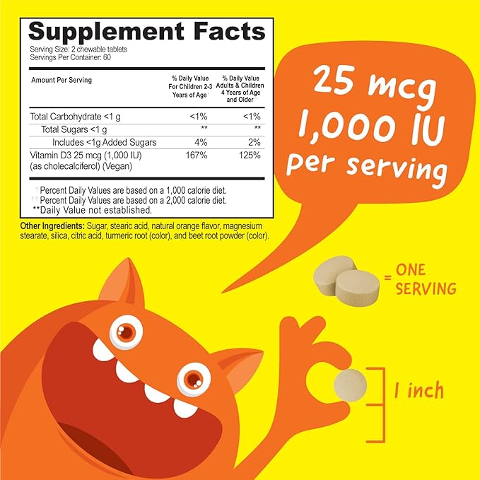 Kids Elderberry + Zinc + C Chewables + Vitamin D3 1000 IU Chewables Bundle