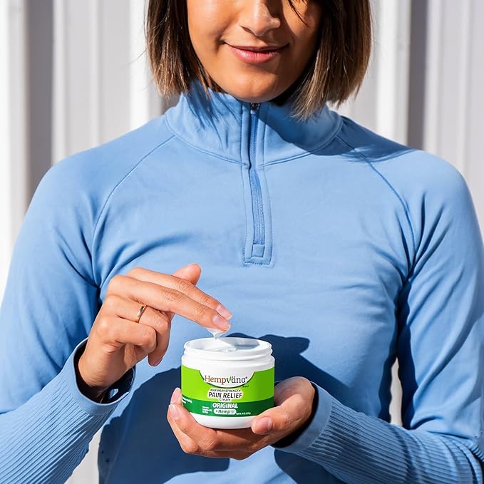 Hempvana Maximum Strength Relief Cream. Hemp Seed Oil for Muscles & Joints, AS-SEEN-ON-TV, Odor-Free, Non-Greasy, Long-Lasting Relief