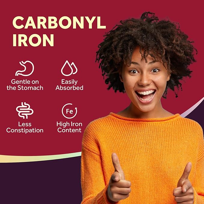 Doctor's Recipes Iron Supplement 65 mg with Vitamin C - Maximized Absorption & Stomach Friendly Iron Pills for Red Blood Cells Formation, Heart, Brain & Immunity Health - Vegan Non-GMO 90 Iron Tablets