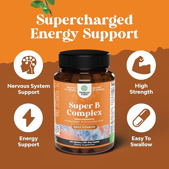 Bundle of Nootropic Memory Supplement for Brain Support and Vitamin B Complex Adult Multivitamin - Vitamin B 12 Bacopa Monnieri Rhodiola Rosea DMAE - Natural Energy Supplement with Active B Complex