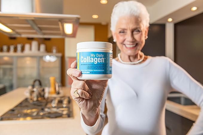 My Daily Collagen: Collagen Peptides Powder with Vitamin C for Joint Support - Perfect for Achy Knees Sore Hands and Knotted Shoulders