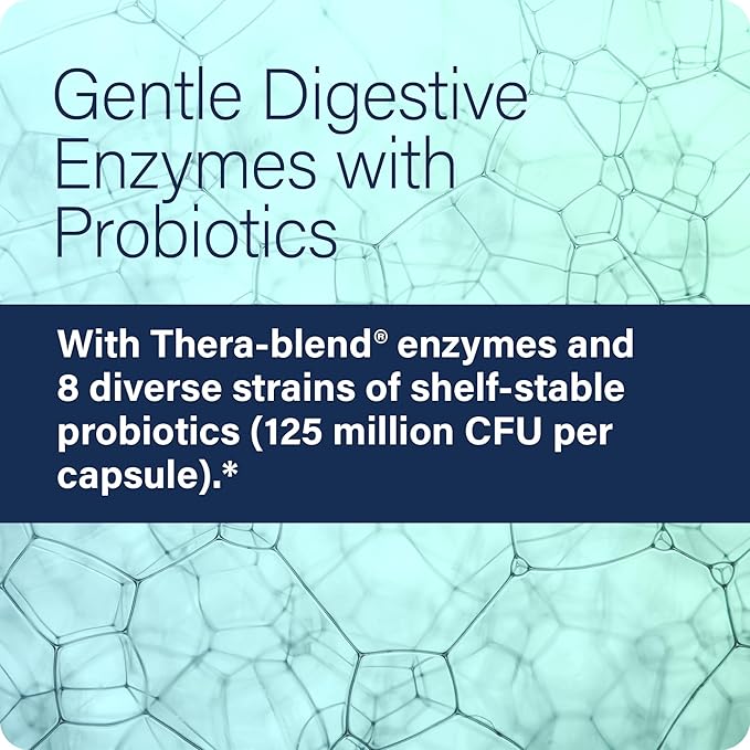Complete Digestion - Digestive enzymes for women and for men with probiotics - 3-in1 Gut Health Support for Digestion - Digestive health – Enzimas digestivas y probioticos - 30 Capsules