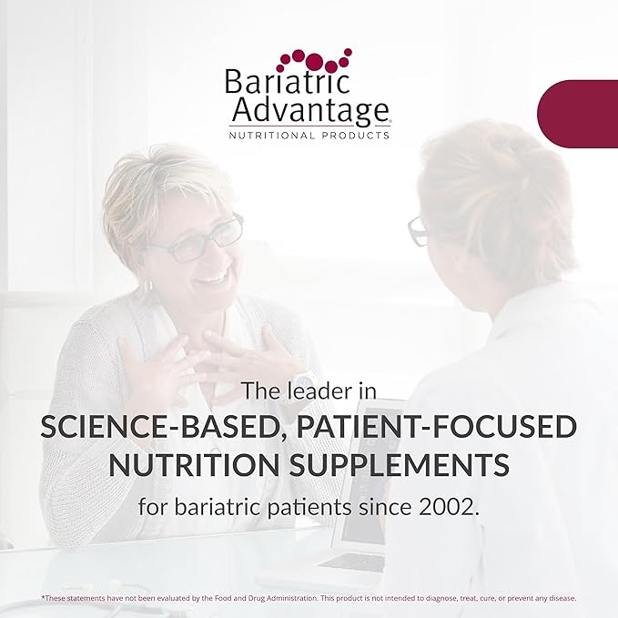Bariatric Advantage Non Chewable Zinc Chelate, Highly Absorbable 20 mg Zinc Arginine and Zinc Glycine Tablets for Bariatric Surgery Patients - 180 Tablets