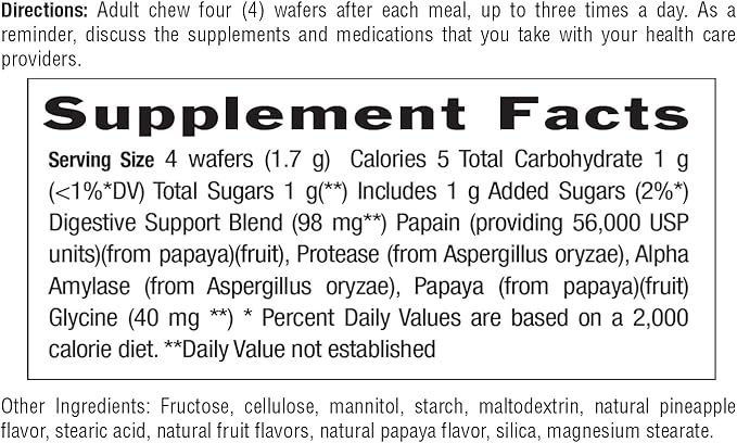 Country Life Chewable Papaya Digestive Enzyme – 8 Pack | Pineapple Papaya Flavor | On-The-Go Digestive Support with Papain, Protease & Amylase | Certified Vegan, Gluten-Free, Non-GMO, Kosher