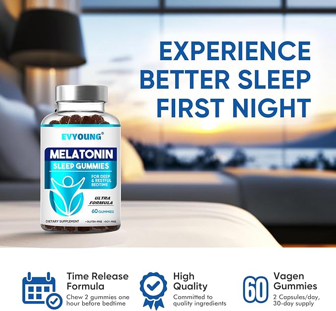 Melatonin Gummies,Sleep Support for Adults,1000 mcg Melatonin 120 Gummies up to a 60 Day Supply,Supplement for Sleeping