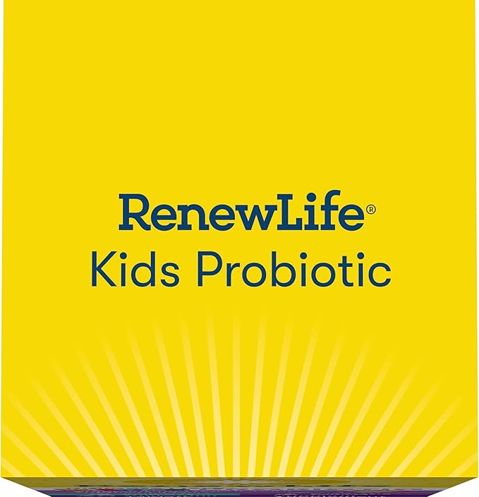 Renew Life Kids Probiotic Gummies, Supports Digestive & Immune Health, Prebiotics & Probiotics, Raspberry, 30 Gummies