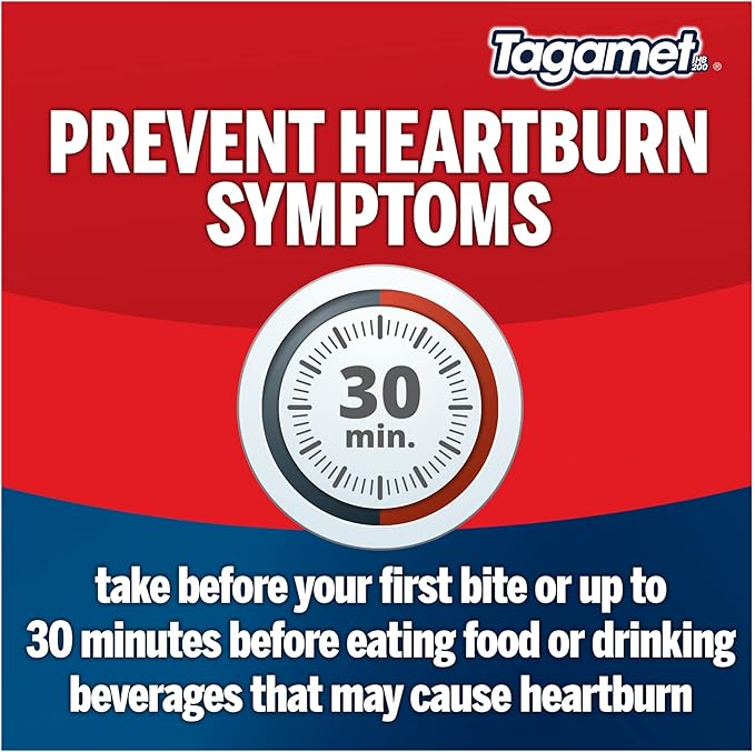 Tagamet HB 200 mg Cimetidine Acid Reducer and Heartburn Relief, 70 Count