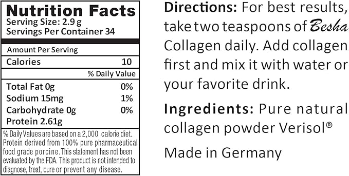 Verisol Collagen Bioactive Peptides (Natural Collagen Powder) Made in Germany