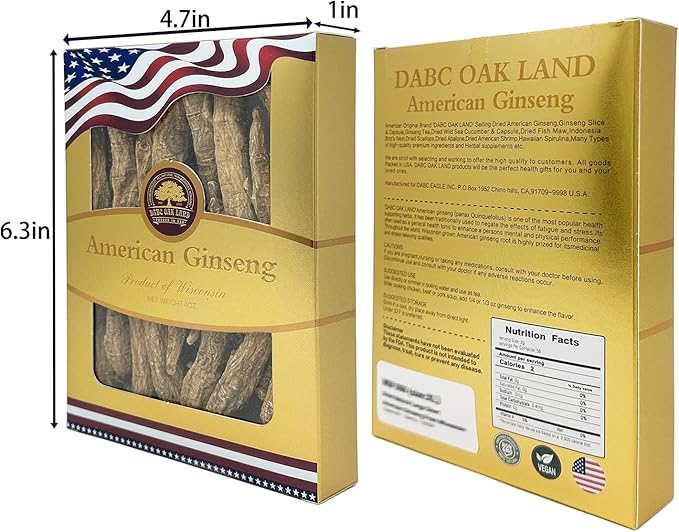 American Ginseng Slices from Wisconsin (Sliced Ginseng Root)Wisconsin Grown!Most People Use It to Make Ginseng Tea! Good for Health! (American Ginseng Slices (Small Round), 2 Boxes of 8 Ounces)