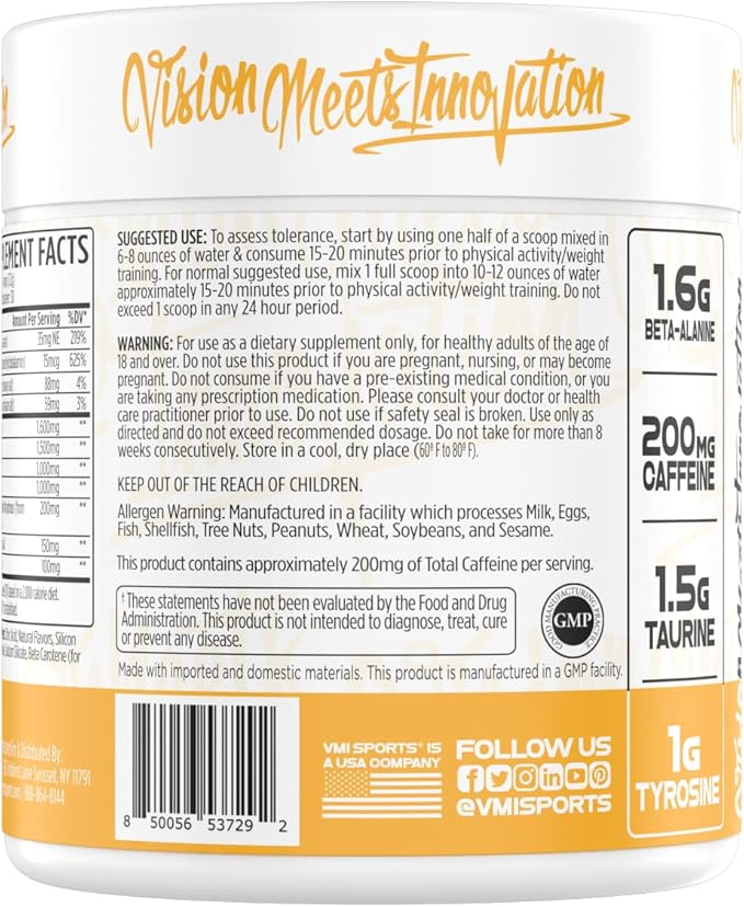 K-XR Sport Pre-Workout Powder | Energy – Performance – Focus and Pumps | Maximum Absorption Formula | Great Taste for Men & Women | 30 Servings (30 Servings, Peach Mango Rings)