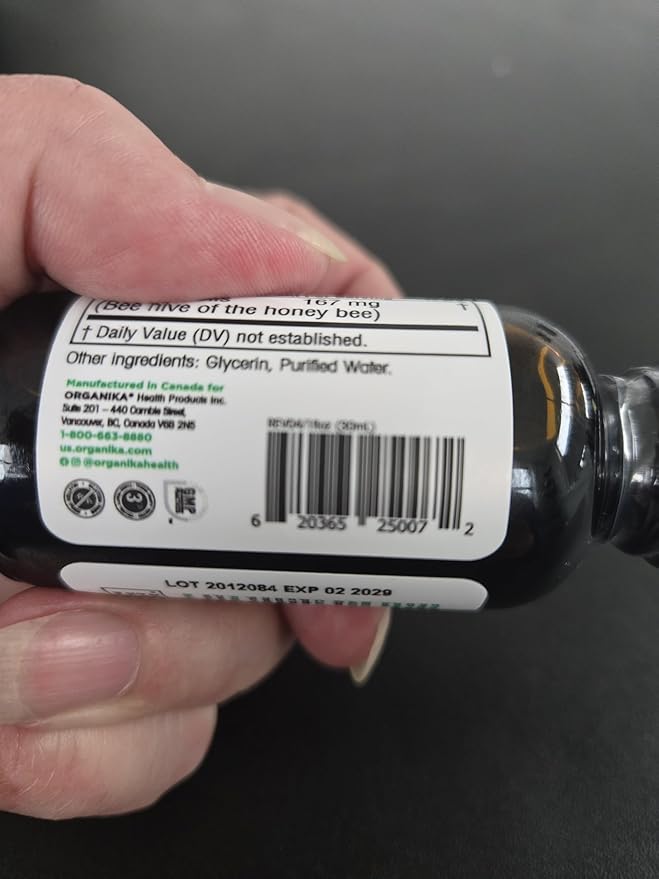Organika Bee Propolis Tincture 30 ml: Vegan Propolis Extract - Throat and Breathing - Free of Gluten, GMO, & Artificial Flavors - 10 Day Prop Drops Supply