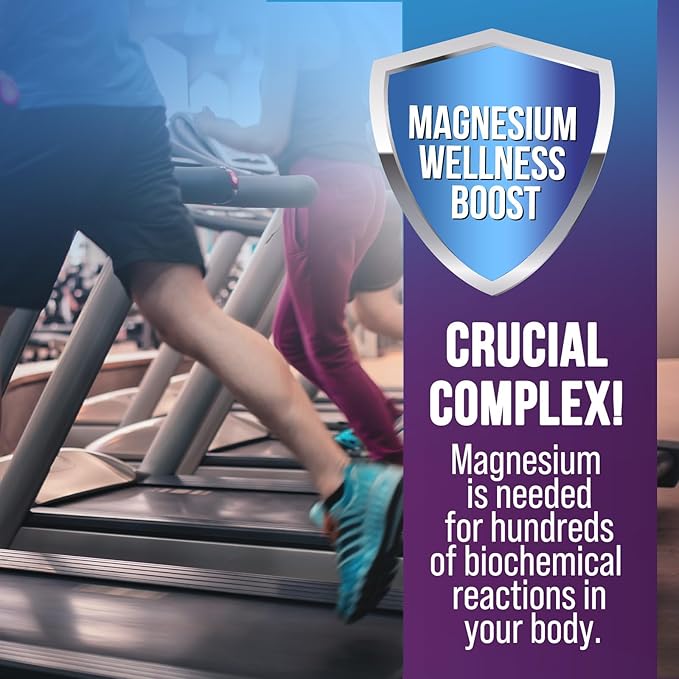 Magnesium Supplement Citrate Capsules 500mg with Glycinate, Oxide, Malate, Citrate - for Muscle, Nerve, Bone and Heart Health Support - High Absorption Glycinate Complex, Gluten Free - 60 Capsules