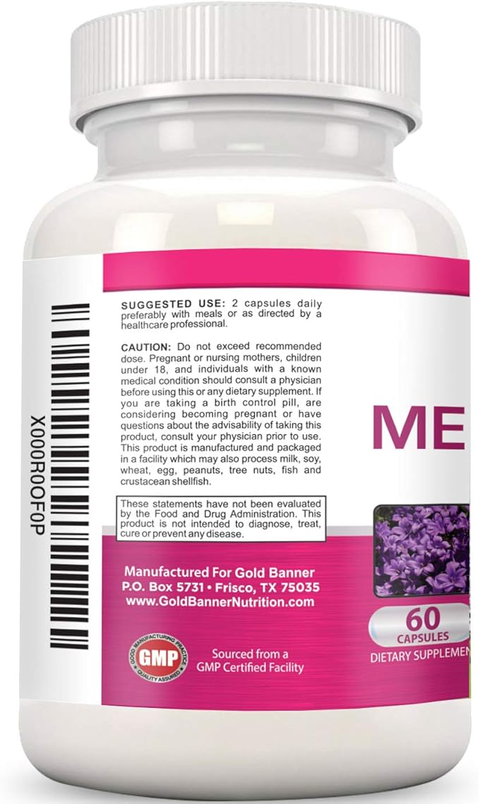 Advanced Menopause Support - Natural Female Hormonal Complex for Hot Flashes, Mood Swings & Vaginal Dryness - Black Cohosh, Soy Isoflavones & Herbal Extract Formula - Does Not Include Hormones
