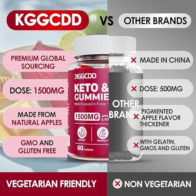 (4 Pack) Keto ACV Gummies Extreme 1500MG Keto Gummies Apple Cider Vinegar Formulated with Pomegranate Beet Juice Powder B12 Vegan Non GMO 240 Gummys