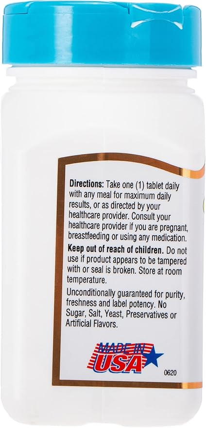 21st Century Zinc 50 Mg (Chelated) Tablets, 110 Count (Pack of 1)