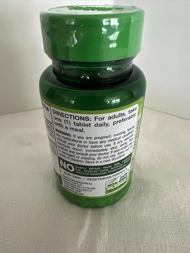 Nature's Truth Folic Acid | 800 mcg | 250 Tablets | Vegetarian, Non-GMO & Gluten Free Supplement | Pack of 2
