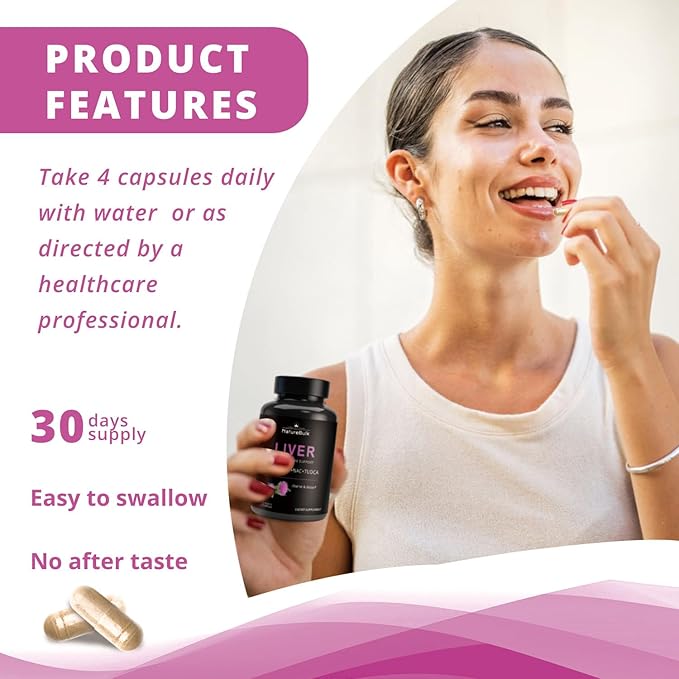 Premium Liver Support Complex - 120 Capsules with TUDCA, NAC, Milk Thistle Extract & Astragalus - Advanced Formula with Choline, Vitamin E & Zinc - 30 Day Supply