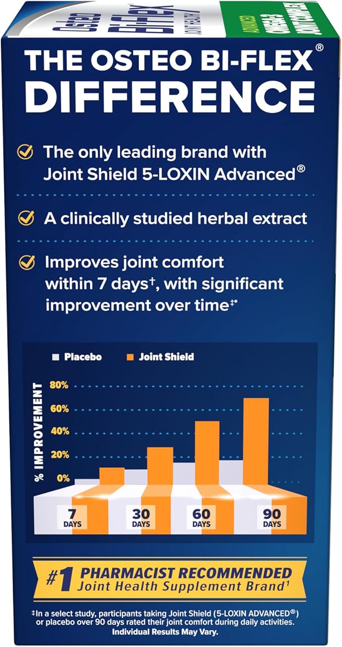Osteo Bi-Flex Advanced Omega-3 Joint Complex, Plant-Based Algae Oil, Joint Support Supplement, 80 Count Softgels